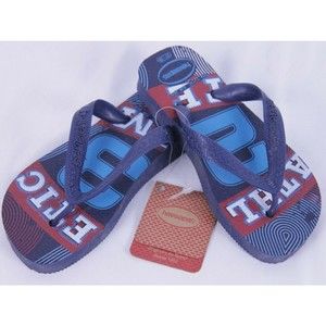 Havaianas Kids Flip Flop Blue Multicolor Athletic Team US Size 11 12C EUR 29 30